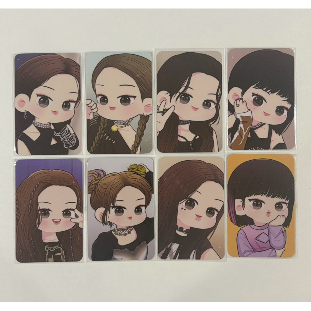 AESPA Official Animated Chibi Photocard Set. AESPA Savage