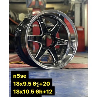 ล้อแม็กซ์ N5​ SE ขอบ18 6รู139.7​หน้า9.5นิ้วET20​หลัง​10.5นิ้…