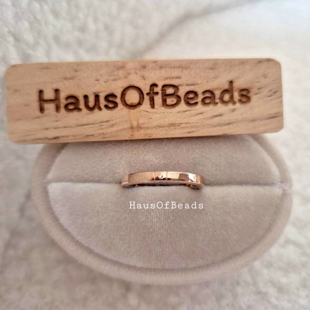 ⭐️ NEW ของแท้ 100% พร้อมกล่อง+ถุง ⭐️ Rose Gold Logo & Hearts Ring