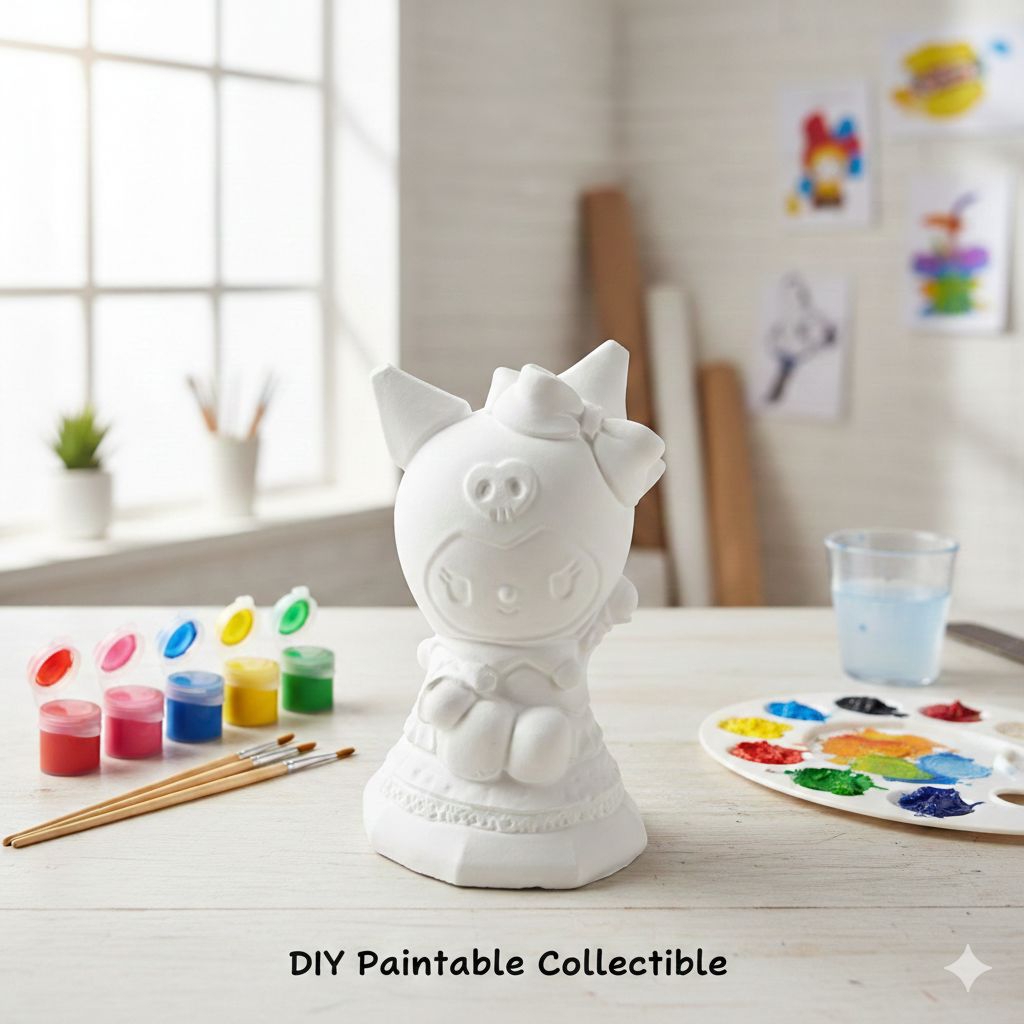ตุ๊กตาระบายสีคุโรมิ ตุ๊กตาปูนปลาสเตอร์ เสริมพัฒนาการ