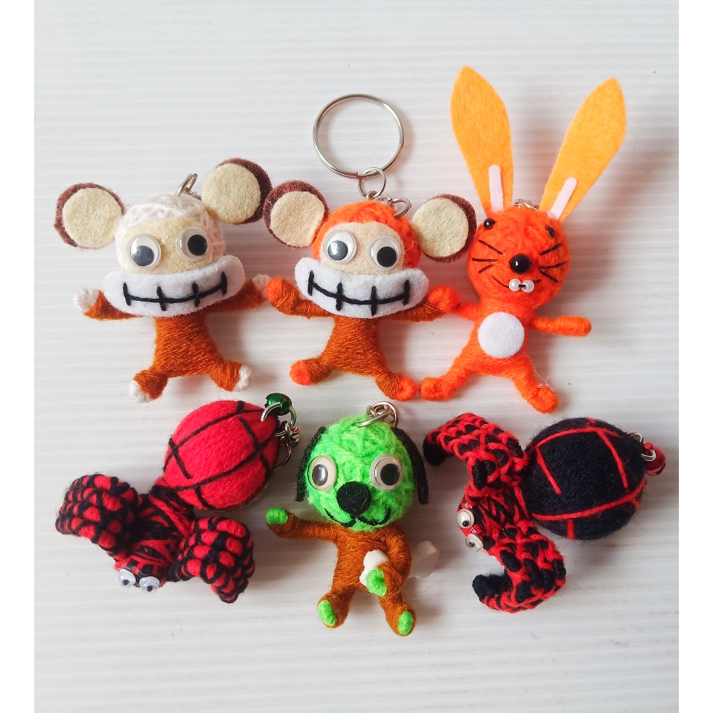 พวงกุญแจ ตุ๊กตาวูดู Unique Voodoo Doll Keychain – Handmade with Love for Bags and Keys #9
