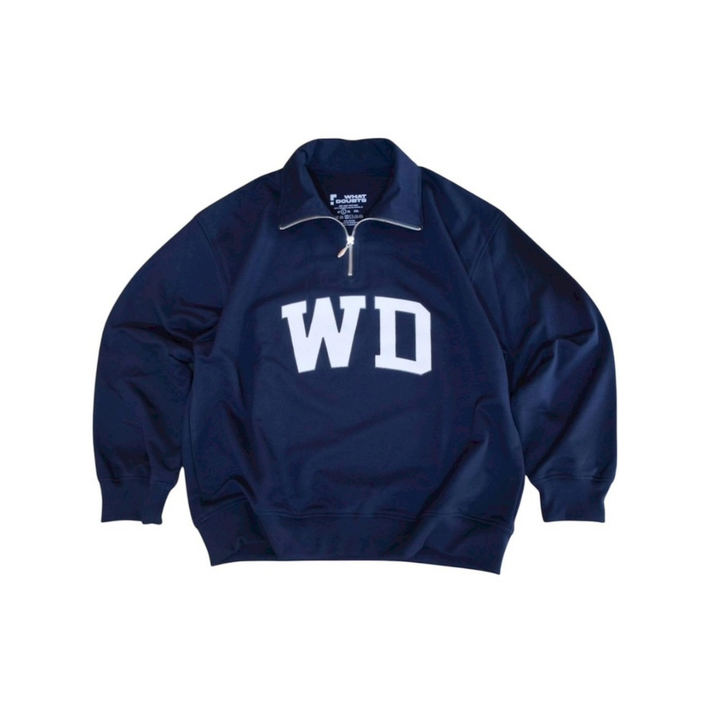 WD quarter-zip sweatshirt | navy blue