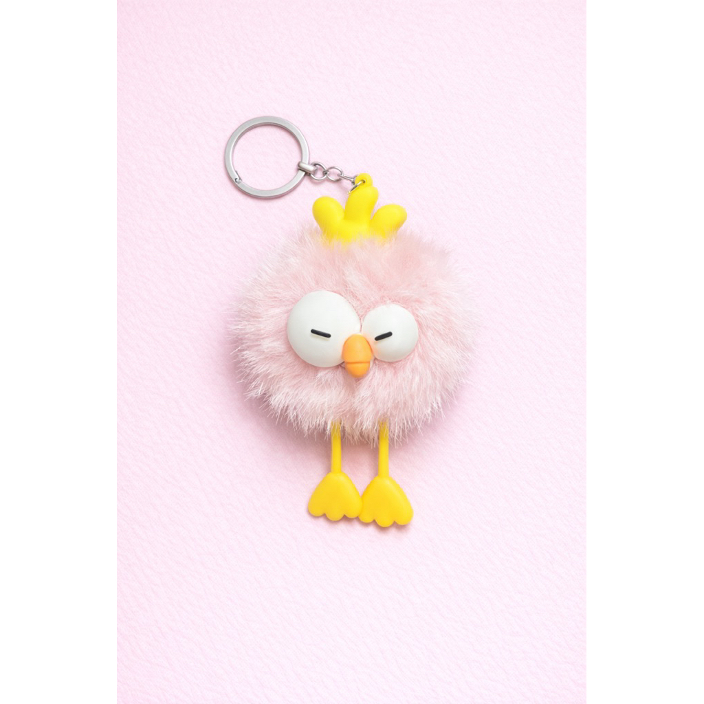 V1 พวงกุญแจขนนุ่มฟู น่ารัก ไซด์มินิ - รูปที่ 4