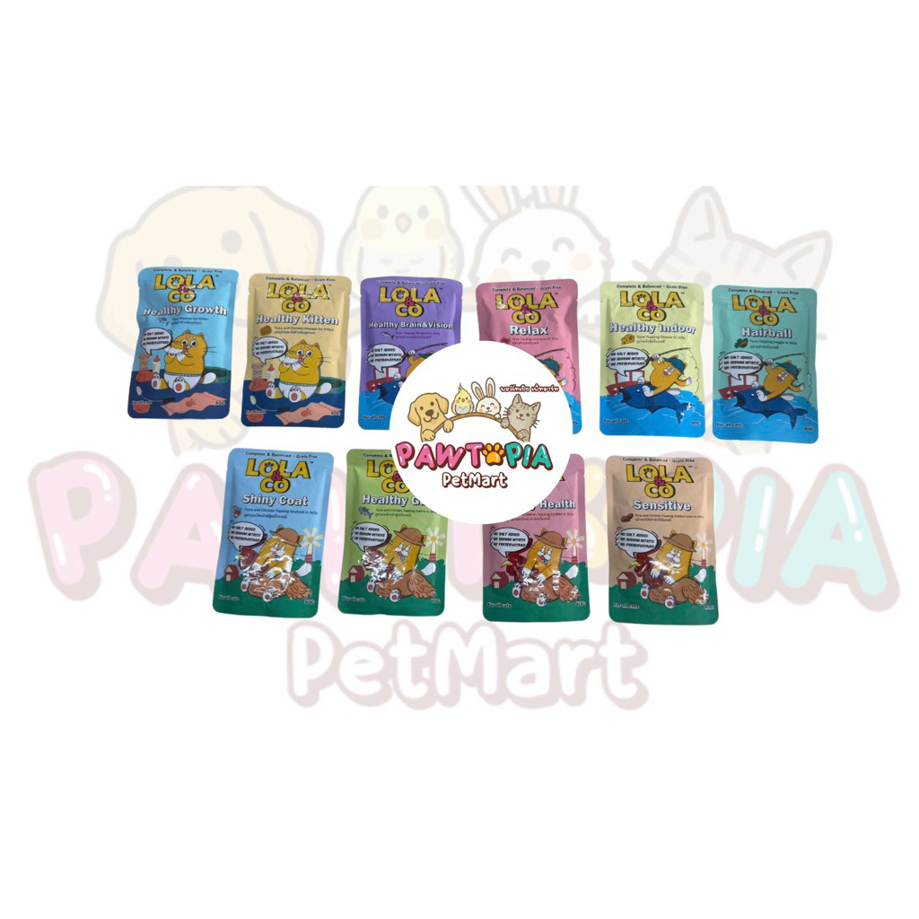 Lola&Co อาหารเปียกแมว 1โหล 12ซอง [80g]