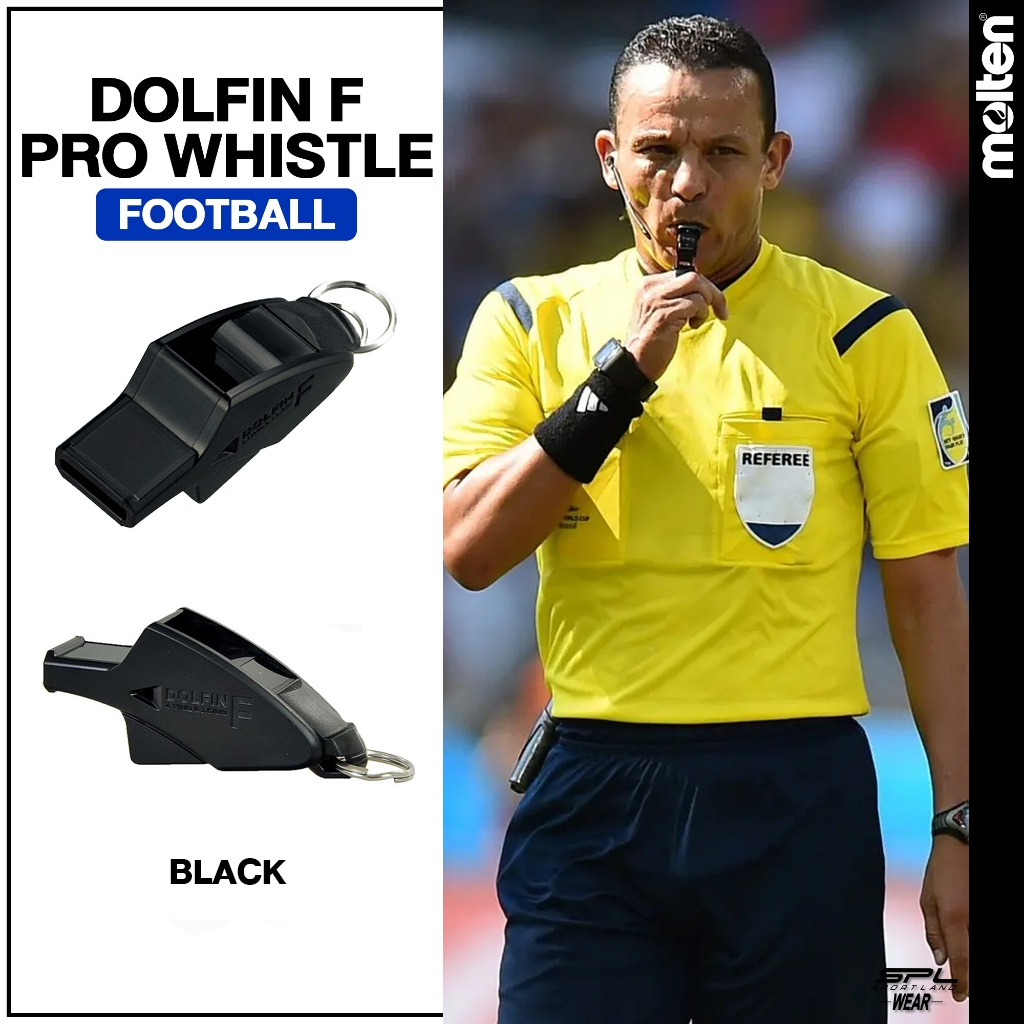 MOLTEN นกหวีด นกหวีดผู้ตัดสินฟุตบอล Dolfin ProWhistleFootball 124db/10cm. RA0070-K (410)