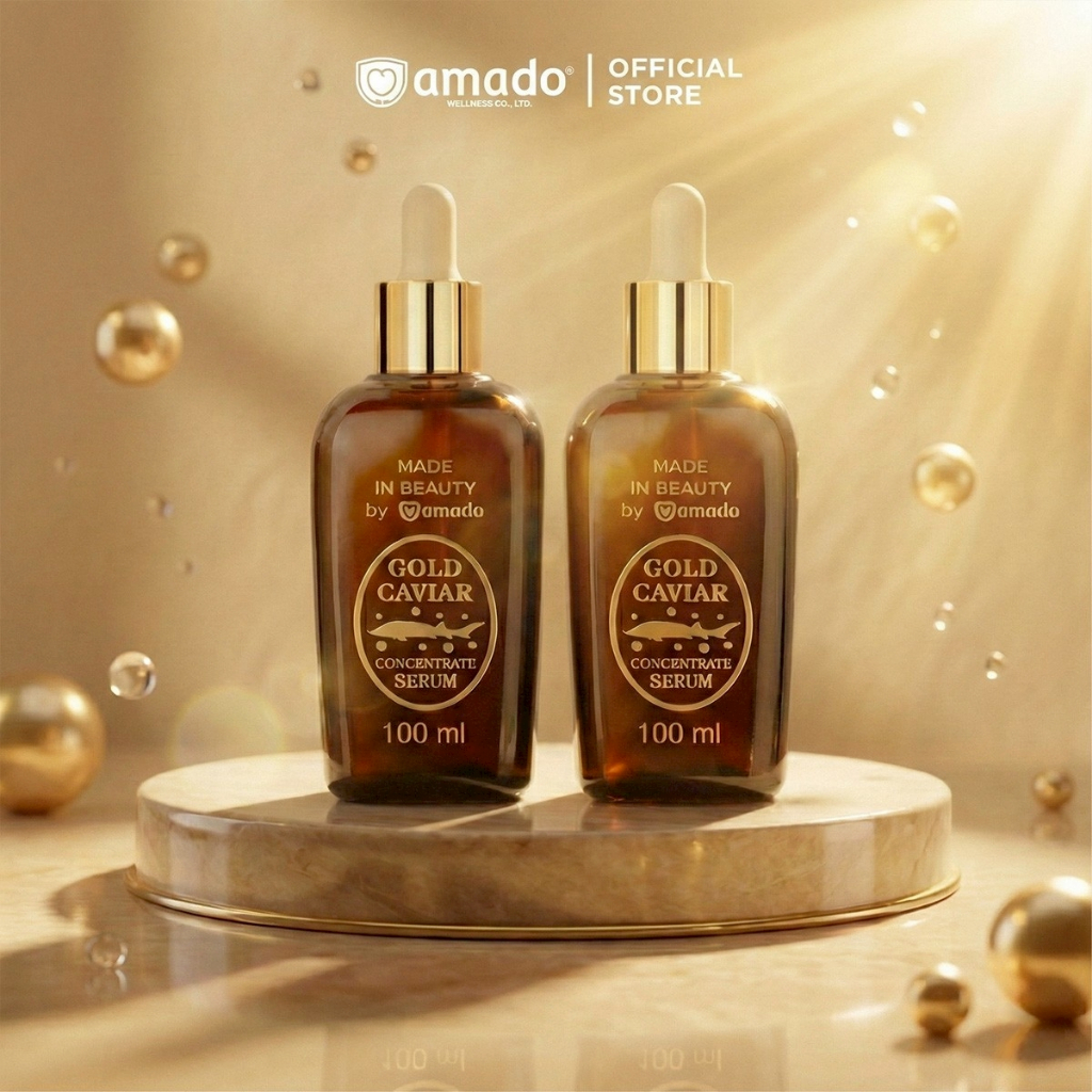 เซต 2 ขวด โกลด์คาเวียร์ เซรั่ม GOLD CAVIAR SERUM