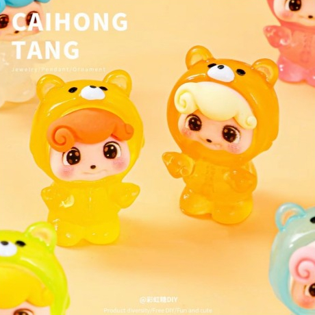 พร้อมส่งในไทย  น้องคิวคิดผีน้อยจิ๋ว เรืองแสงได้  แบบสุ่มสี  ราคาต่อตัว ราคา ถูกที่สุด ดีลบีเคเค แกลเลอรีภาพที่ 4