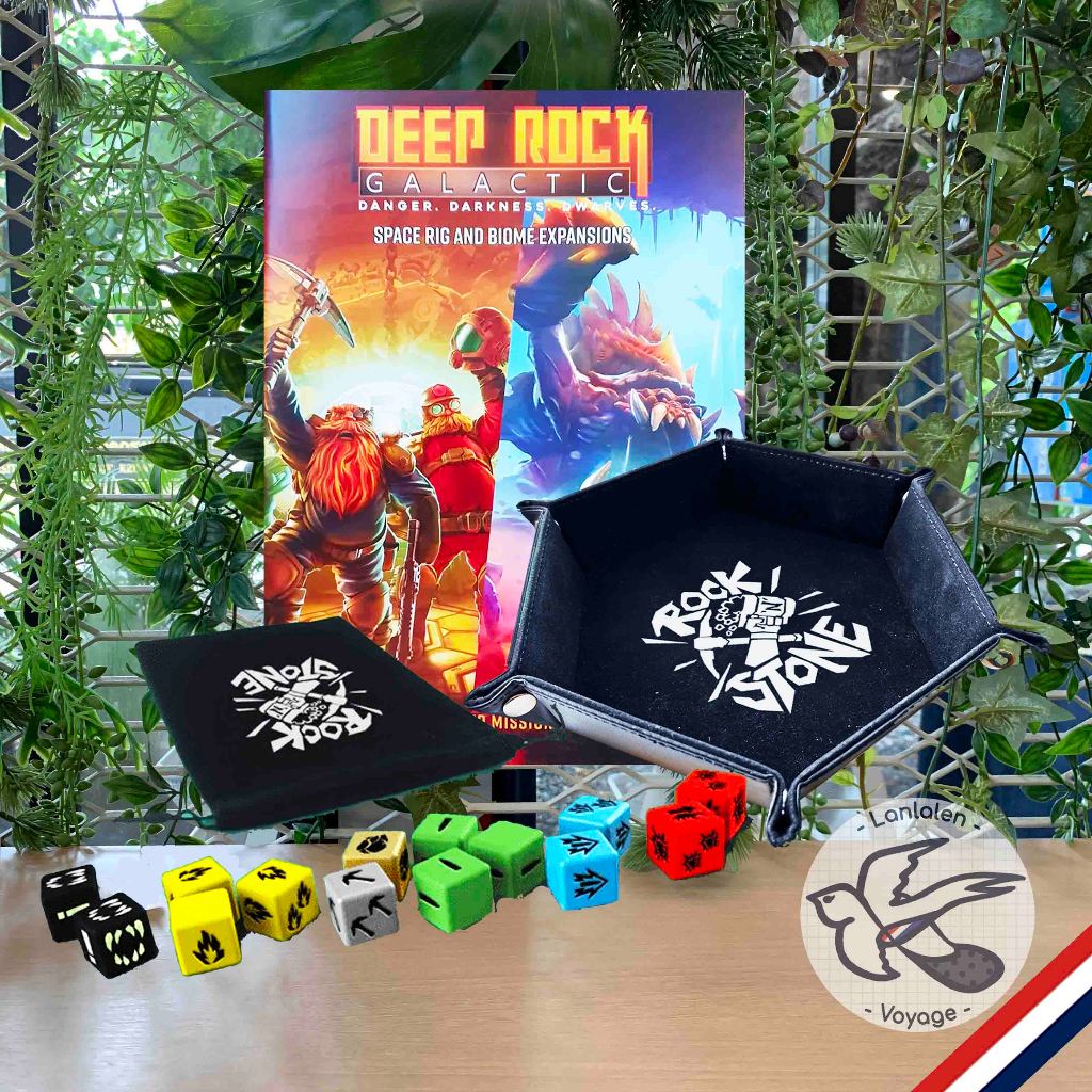 Deep Rock Galactic - Morkite Crystals Pack/Mixed Mission Book/Dice Tray/Engraved Dice [Boardgame]