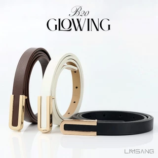 (🇹🇭 พร้อมส่ง) LAMSANG B20 Glowing Belt เข็มขัดสตรี เข็มขัดผู้หญิง หนัง PU ขนาด 1.3 x 100 cm