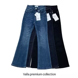Pura:Code:PR001-PR002 กางเกงยีนส์ขาม้าเอวกลาง(Valla premium)ผ้าทอตัวพรีเมี่ยม ทรงคลาสสิก ผ้านุ่มละมุน ดีไซน์แต่งกระเป๋า