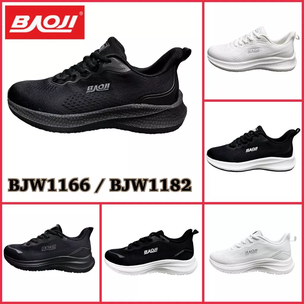 Baoji BJW1166 / BJW1182 รองเท้าผ้าใบหญิง บาโอจิ ไซส์ 37-41