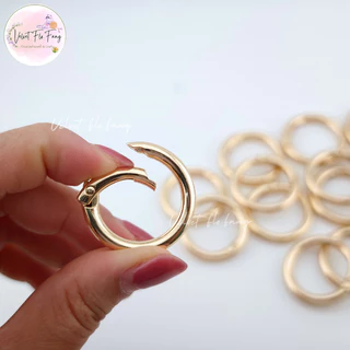 พวงกุญแจกลม เกรดพรีเมี่ยม สีเงิน สีทอง แบบสปริง 25mm, 30 mm เกรดเงาสวย สำหรับ DIY งานทำพวงกุญแจ งานร้อยเชือก