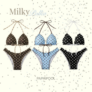 Milky Polka Bikini ชุดว่ายน้ำลายจุด บิกินี่ลายจุด