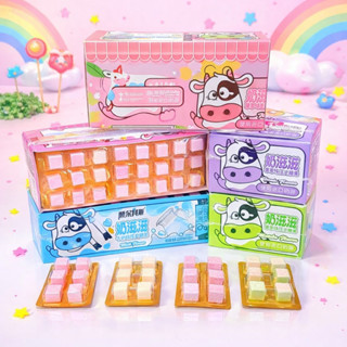 ลูกอมคาวบอย นมก้อนอัดเม็ด มี 4 รส มีอย.ไทย 1 กล่อง 30 เเผง