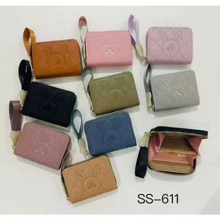 0643#กระเป๋าราคาถูก25฿ กระเป๋าสตางค์ใบสั้น กระเป๋าผู้หญิง ใส่แบงค์ใส่เหรียญ หนังPU สินค้ามาใหม่