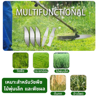 ใบมีดตัด หญ้า ไฟฟ้า ใบตัด 6/8/10/12 นิ้ว อะไหล่ตัดหญ้า ใบตัดมะละกอ เครื่องตัดหญ้าไฟฟ้า Lawn Mower Blade Grass Cutter