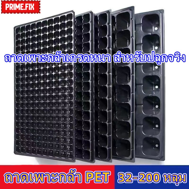 🔥กรุงเทพ✅ถาดเพาะกล้า PET ถาดเพาะต้นอ่อน ถาดเพาะเมล็ด 32–200 หลุม แข็งแรง ทนทาน