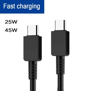 สายชาร์จ typec to typec 3A 25w 45w 1เมตร 2เมตร อู่เอสบี สำหรับ s8 s9 s10 a53 a54 s20 s22 s23 s24n10 n20 A53