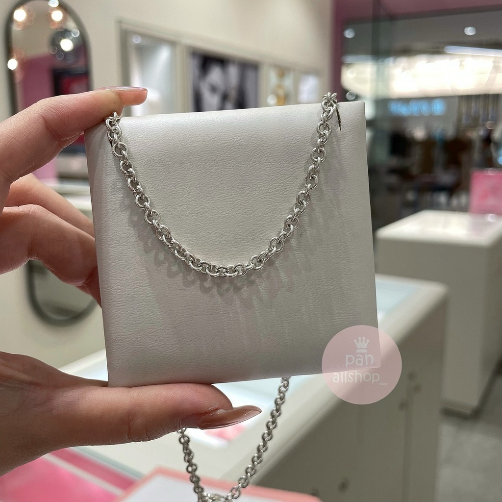 (ของแท้100%) Pandora Thick Cable Chain สร้อยคอเปล่า หนา 4.2mm/ยาว45cm