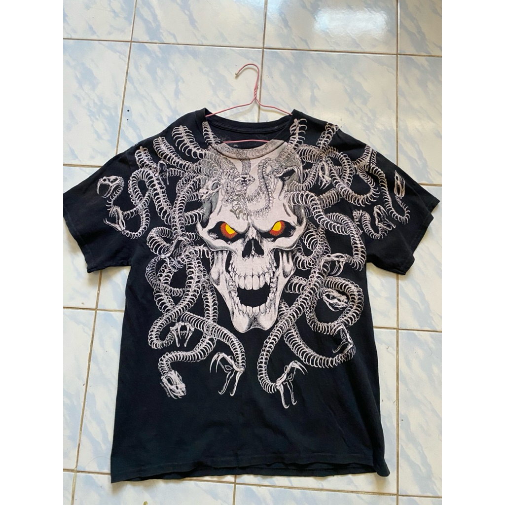 เสื้อ Liquid Blue Medusa Black