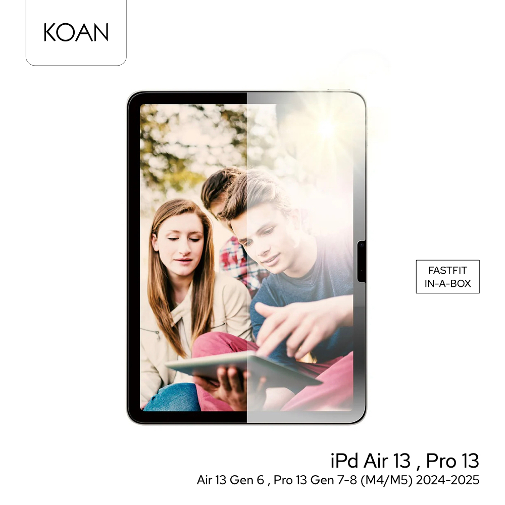 PanzerGlass ฟิล์มกันรอยลดแสงสะท้อน Anti-Reflective Armor Screen Protector ใช้สำหรับ iPad Air 13 Gen 6 , Pro 13 Gen 7-8 (