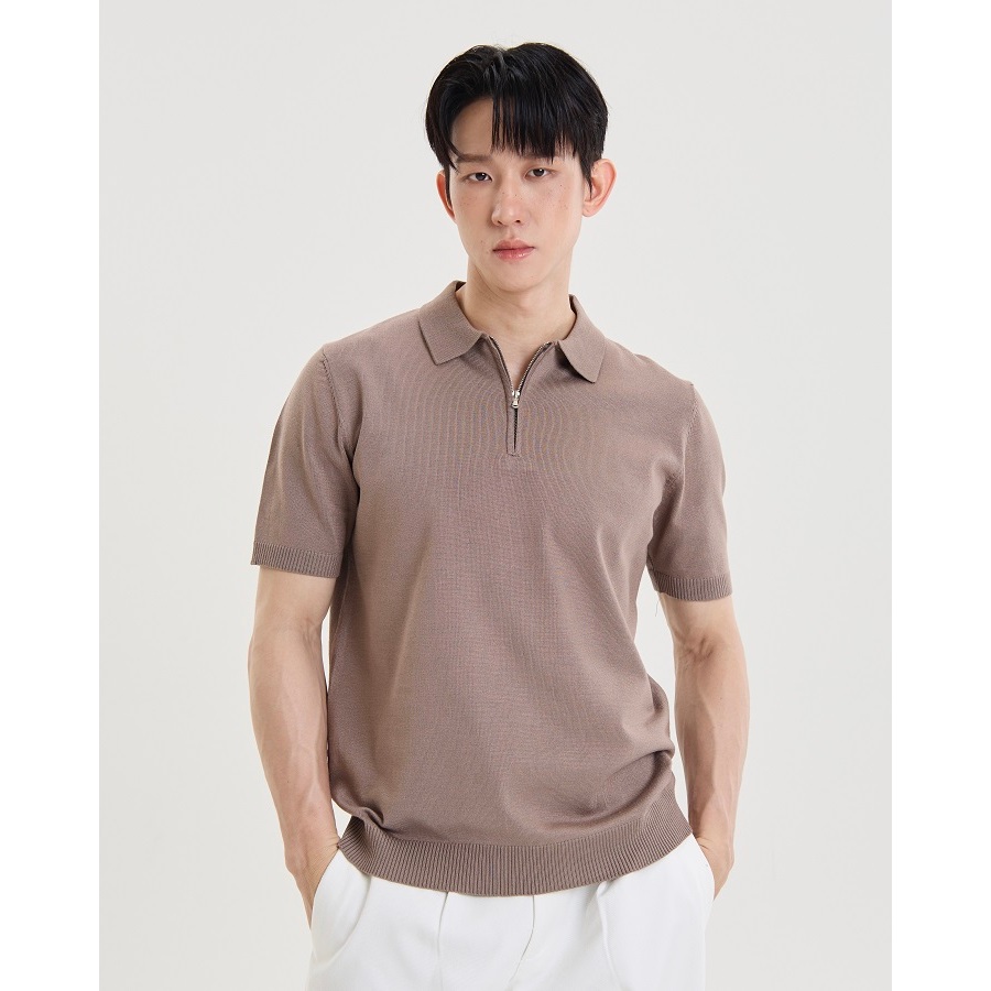 [9780-1] REEVE ZIPPER POLO - เสื้อโปโลคอปก มีซิป รูปที่ 2