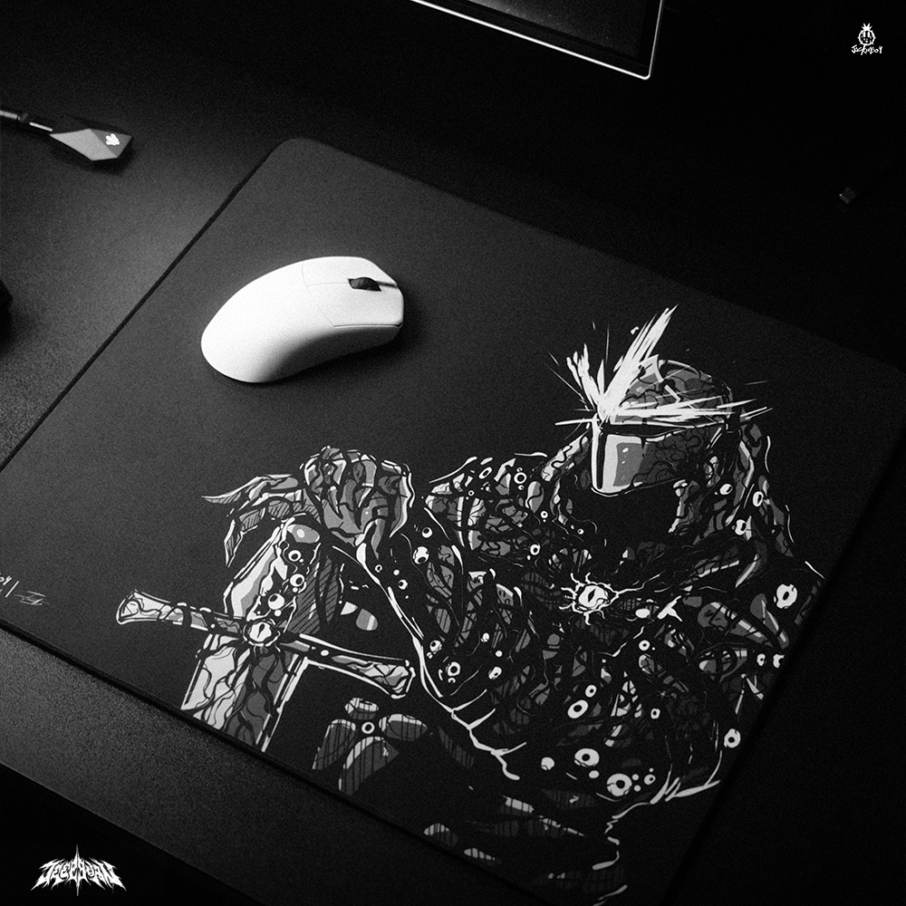Jacknboy Unique mousepad/แผ่นรองเมาส์ : FORLORN (ฟอลอร์น) 40x45 cm. FPS SIZE