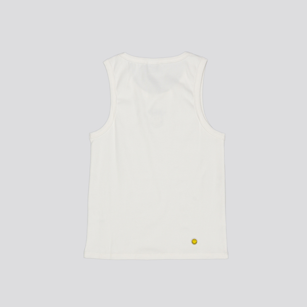 SMILEY® WHITE ESSENTIAL MEN TANK TOP — صورة 4