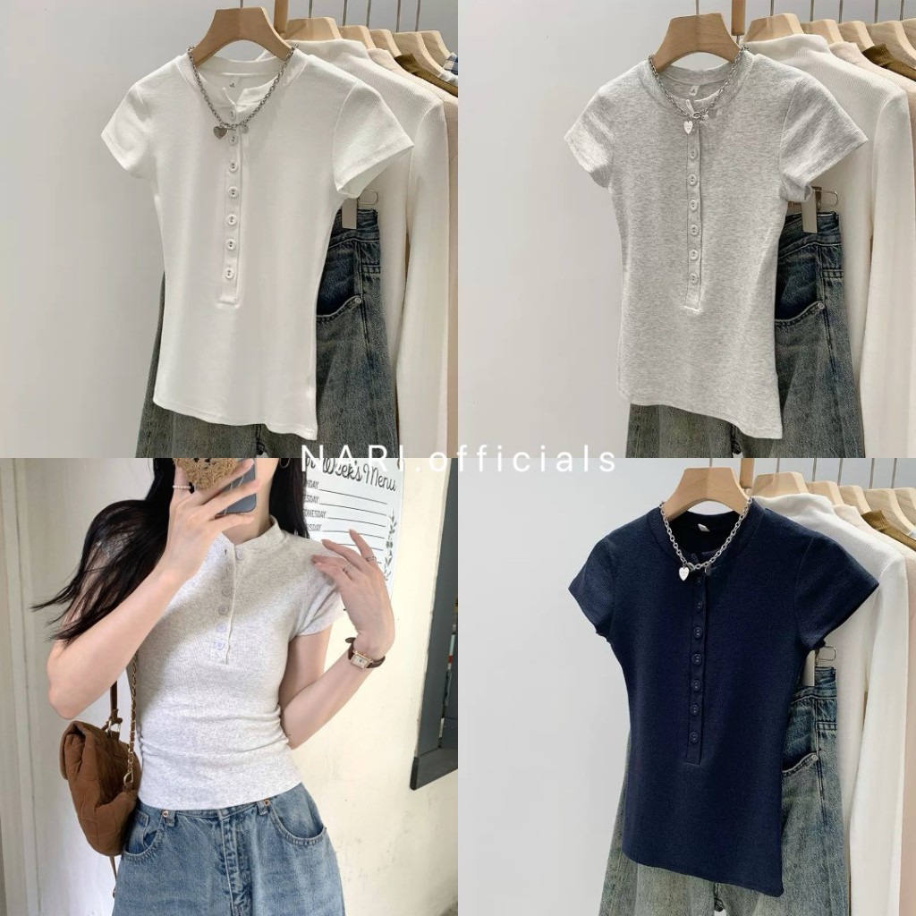 เสื้อผ้าร่อง กระดุมหน้า เข้ารูป #NR.officials