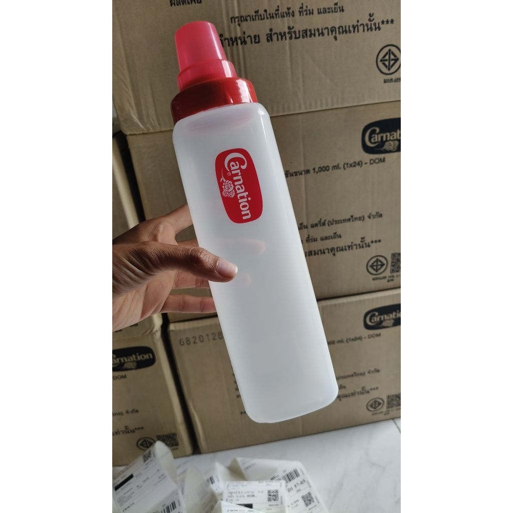 🔥โปรลด ลดสุดขีด ถูกสุดๆ ขวดบีบ ซอส นมข้น คาร์เนชั่น  ทีพอท