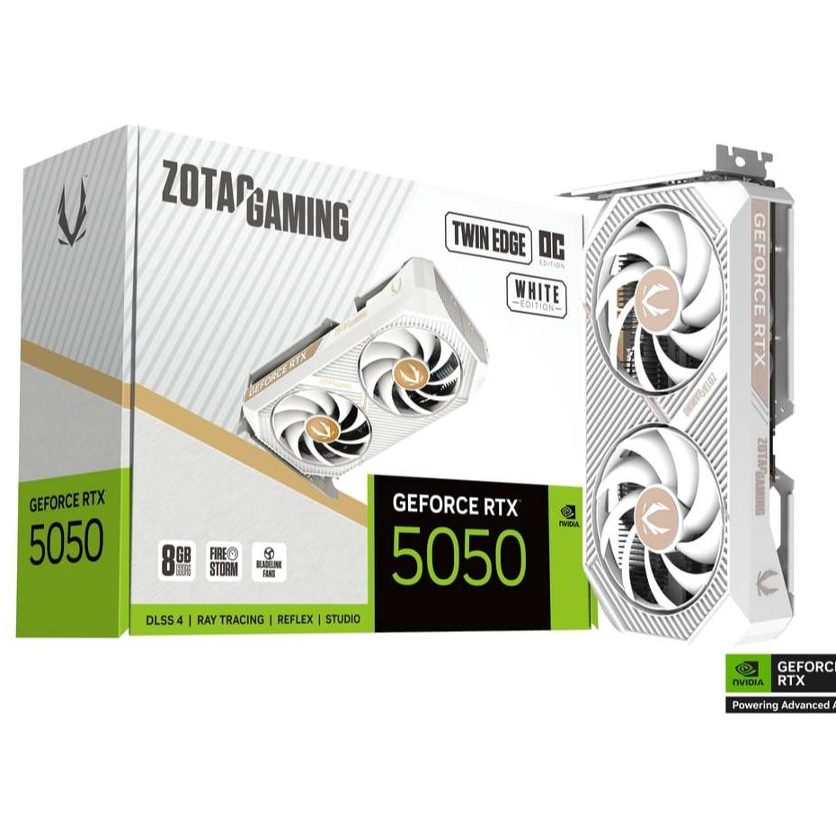 ZOTAC GAMING GeForce RTX 5050 Twin Edge OC White Edition (ZT-B50500Q-10M)