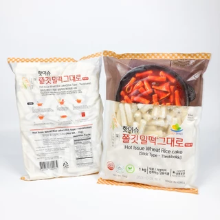 Tteokbokki Topokki 1KG ต๊อกโบกี แป้งต๊อกบกกีแป้งข้าวจ้าว ,ต้นตำรับ 떡볶이