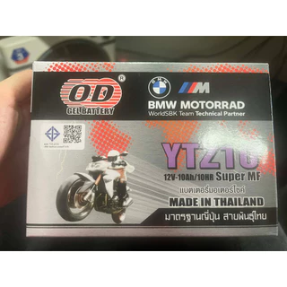 OD แบตเตอรี่ YTZ10 สำหรับ Forza2018+ CBR650 S1000 ขนาด กว้าง87มิล ยาว150มิล สูง93มิล มี มอก.