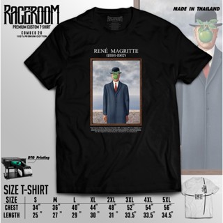 RACEROOM-DTG เสื้อยืดคอกลม แนวสตรีท สีดำ สีขาว ไม่ย้วย Cotto…