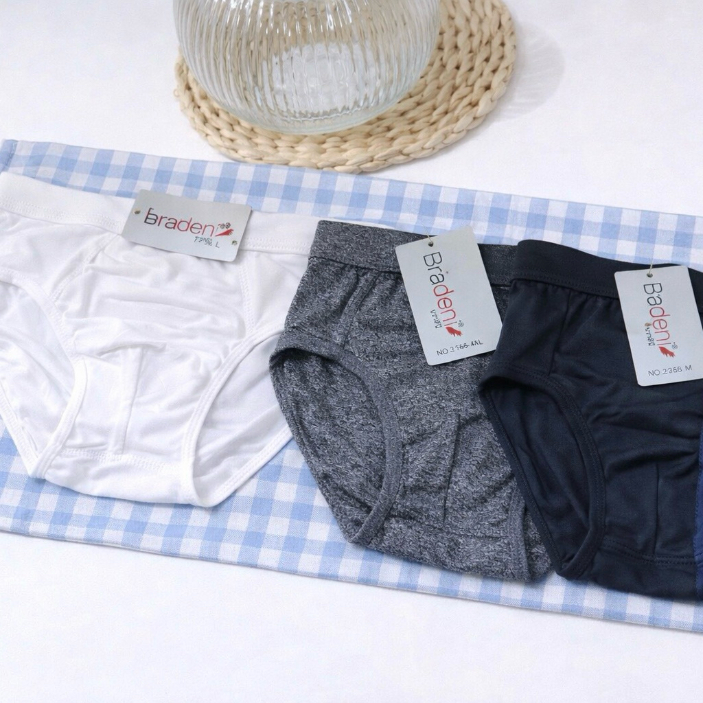 ส่งจากไทย Bradeni กางเกงในผู้ชาย บราดีนี่ M-4XL ใส่สบาย นุ่ม 1ตัว