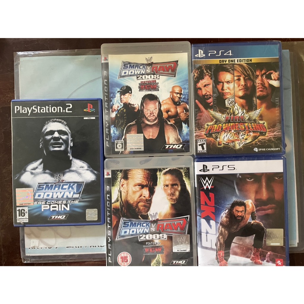 เกมส์มวยปล้ำ WWE 2K25, SmackDown! Here Comes the Pain SmackDown! vs. Raw, Fire Pro Wrestling World N