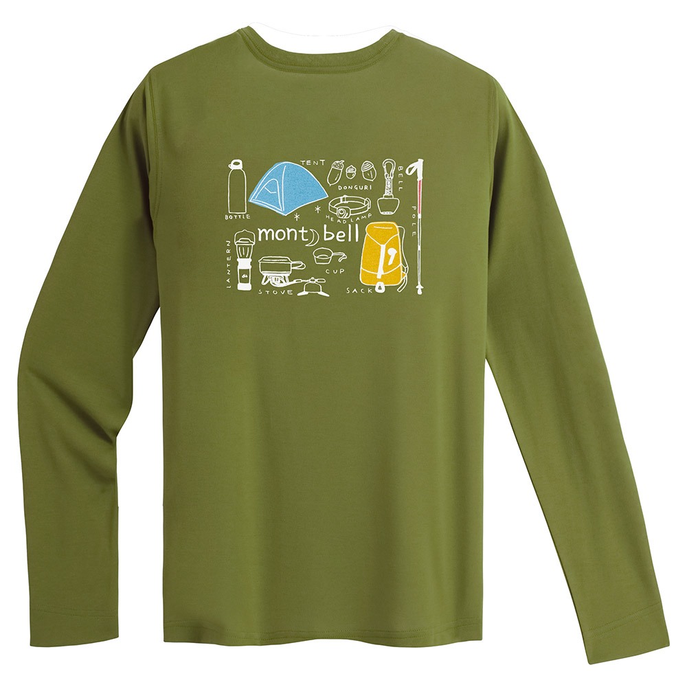 Montbell เสื้อยืดแขนยาว กัน UV ผู้หญิง รุ่น 1114797 Wickron Long Sleeve T Women's Mountain Gear