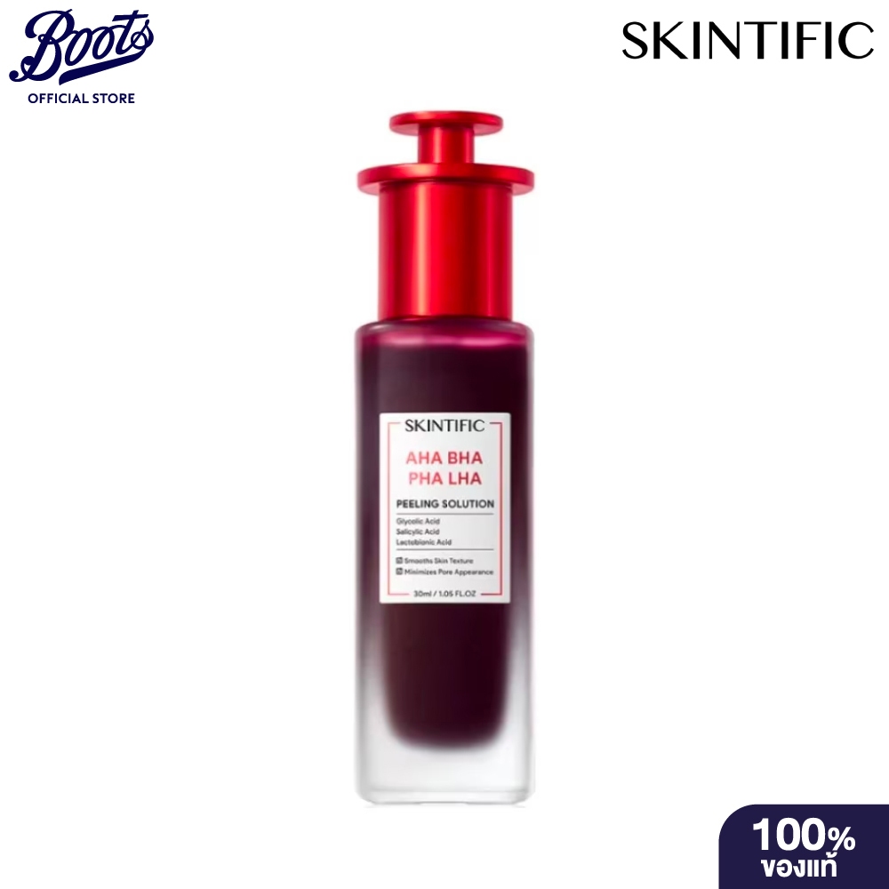 SKINTIFIC สคินทิฟฟิค Aha Bha Pha Lha พีลลิ่ง โซลูชั่น 30 มล.