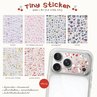 *มีลายใหม่* Tiny Sticker ขนาด A7 สติ๊กเกอร์ติดขอบกล้อง iphone สติ๊กเกอร์ติดเล็บ