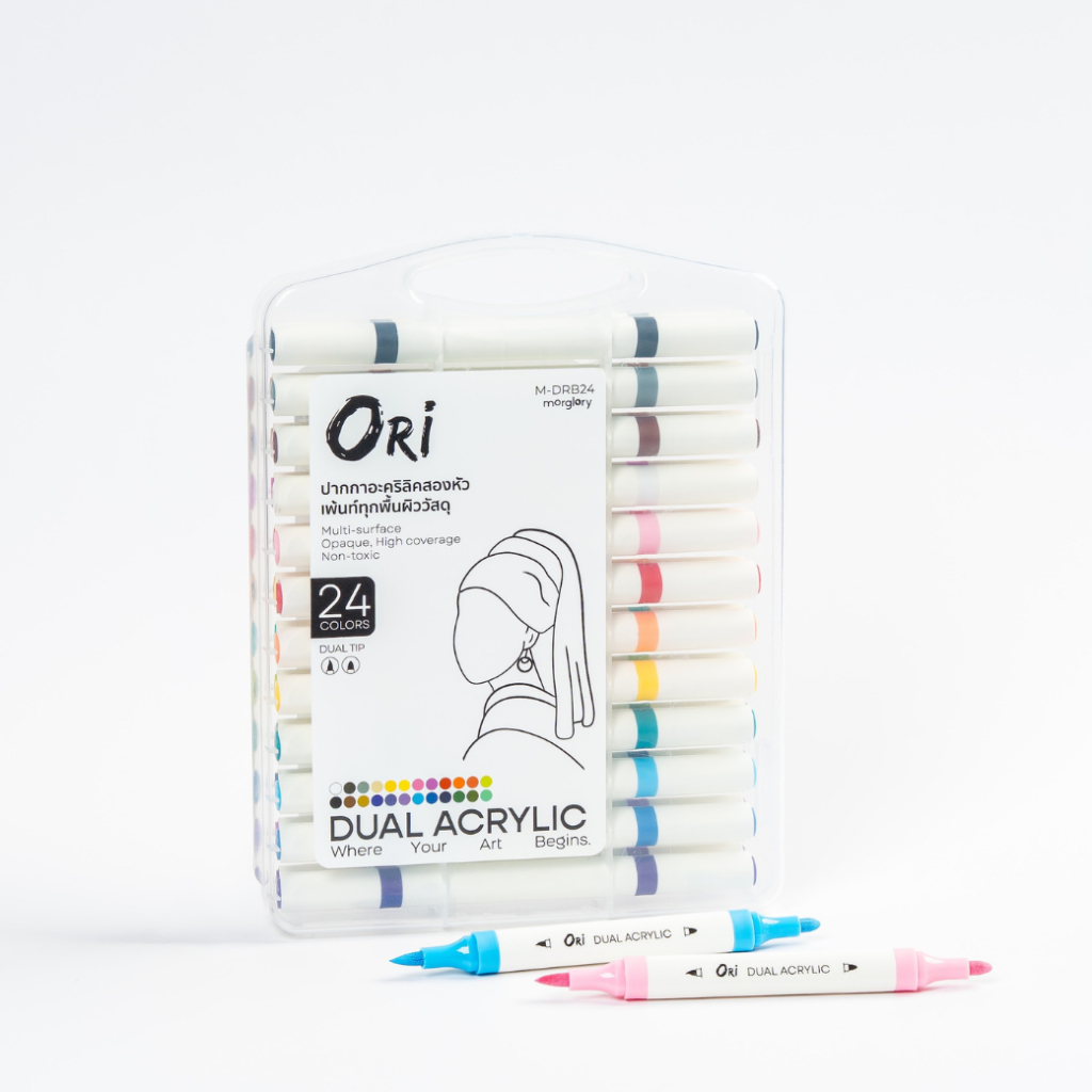 ORI Dual Acrylic Pen ปากกาอะคริลิค ORI แบบ 2 หัว