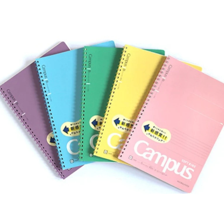 KOKUYO Campus สมุดโน๊ตสันห่วง SOFT RING ขนาด A5 และ B5