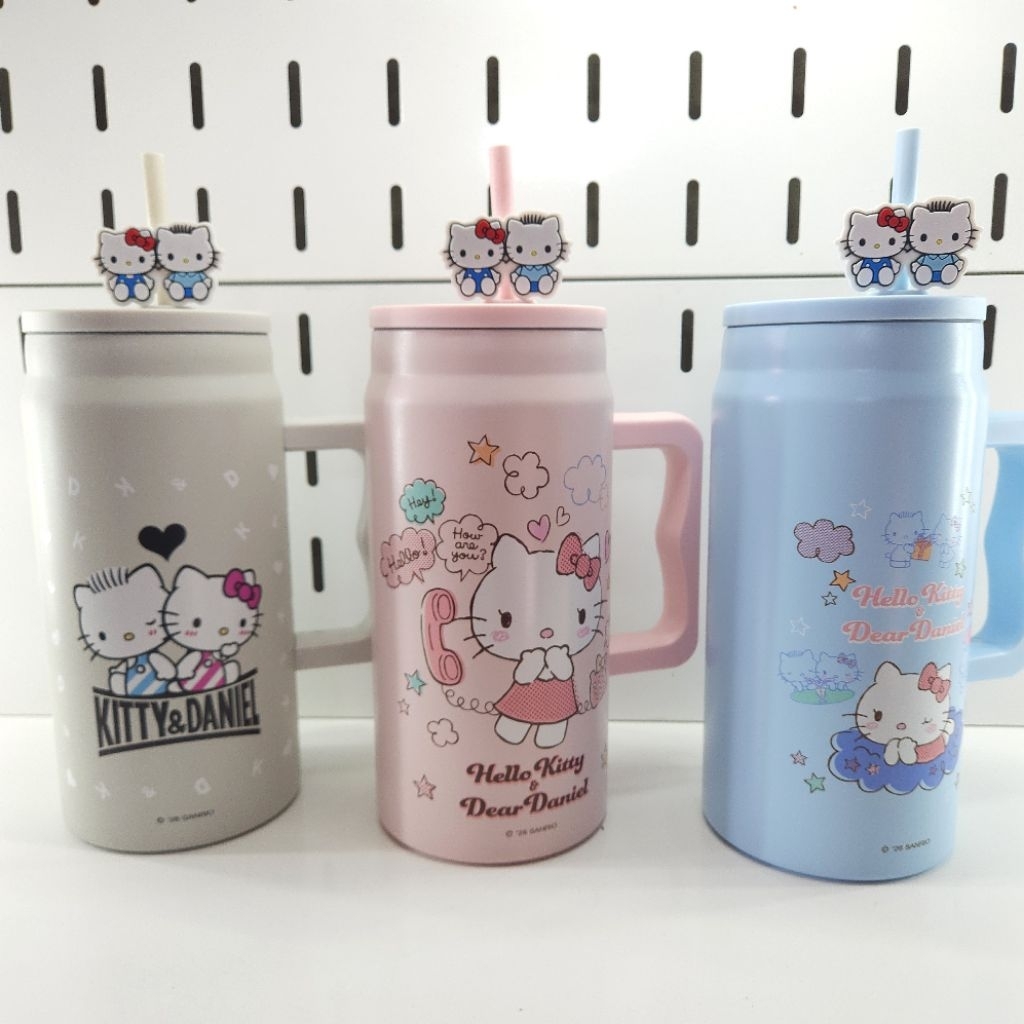 พร้อมส่ง Sanrio  แก้วน้ำสแตนเลสเก็บความร้อน-เย็น ขนาด 1500มล.ลิขสิทธิ์แท้