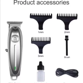 Kemei KM1949 แบตตาเลียนตัดผม ( มีแบบลับคม ) Clipper Trimmer คุณภาพดีมาก ใบตัดละเอียด 0.45-0.8MM. แบบชาร์จไฟฟ้า