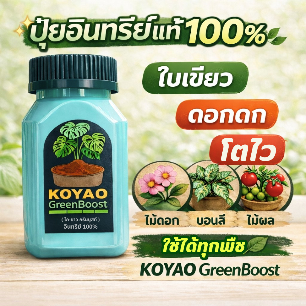 ปุ๋ยผักสวนครัว ปุ๋ยพ่นใบ สกัดเข้มข้น เร่งแตกยอด เร่งใบเขียว แก้ใบเหลือง ฟื้นต้นโทรม ฮิวมิค กรีนบูสท์