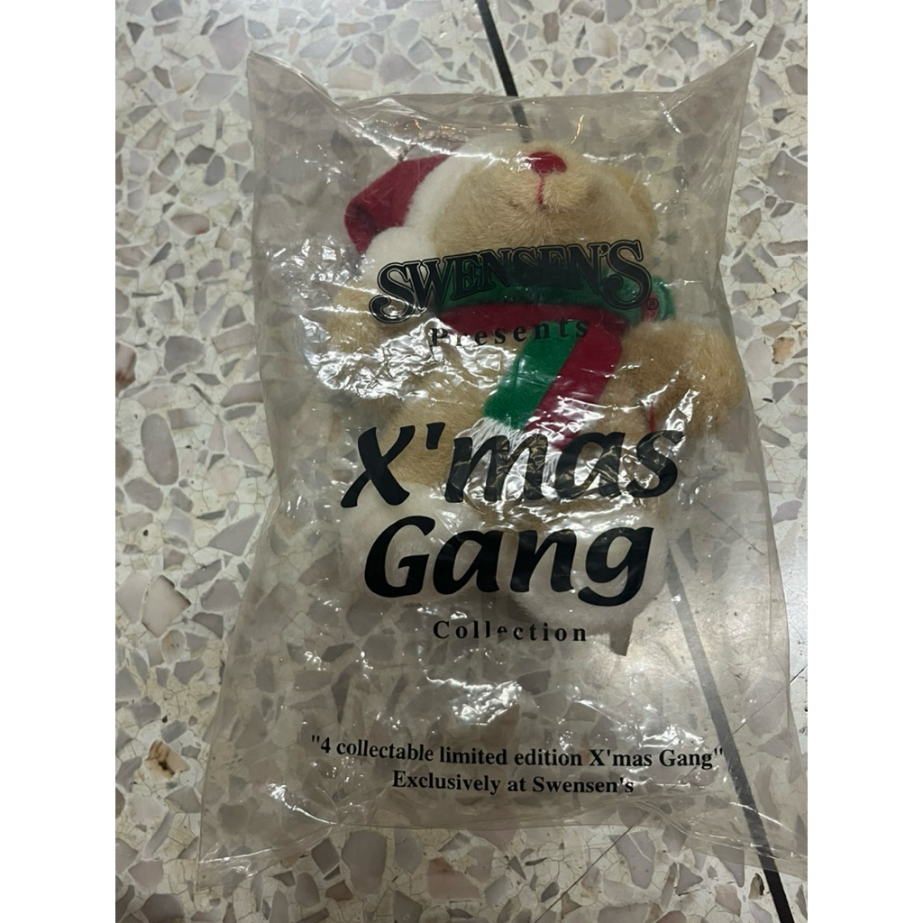 Swensen’s X’mas Gang Teddy Bear ตุ๊กตาหมี ขนาด 4” (ของใหม่)
