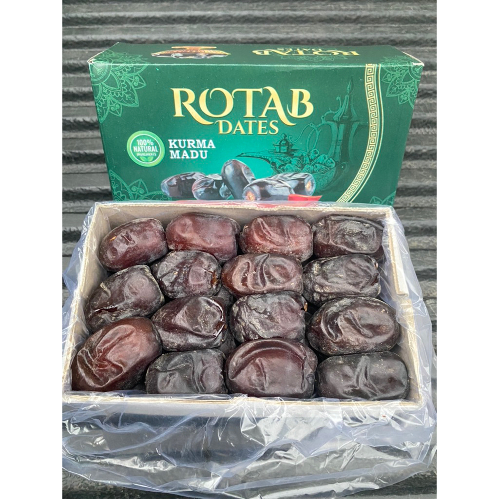 (ส่งไว)550กรัม อินทผลัมมาซาฟาตี ROTAB หวานหอม เนื้อแน่น (1กล่อง)