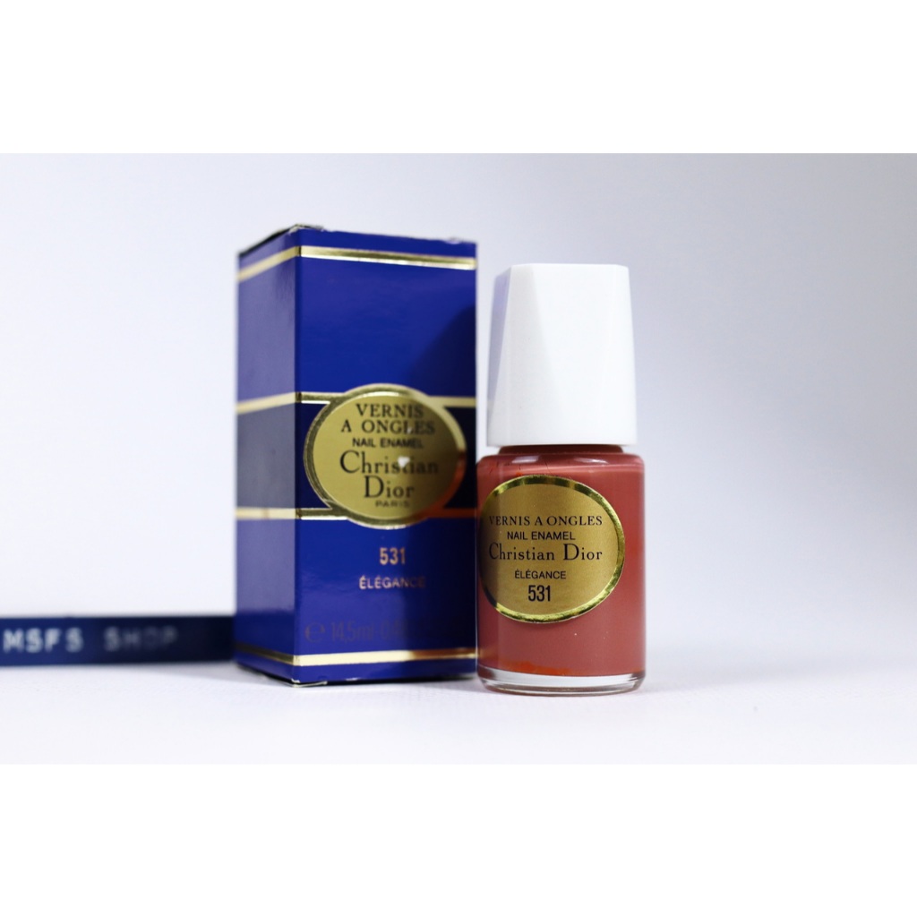 [Vintage] [USED] C h r i s t i a n D i o r Vernis A Ongles Nail Enamel No.531 Elegance 14.5m