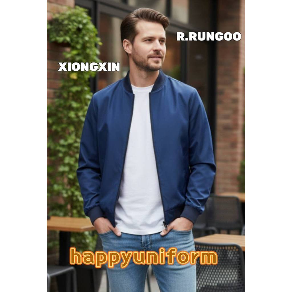 XIONG-XIN และ R.Rungoo เสื้อเเจ็คเก็ตคอจีน รุ่นดีผ้าไมรโครไฟเบอร์พีช หนานุ่ม