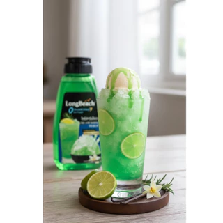 เลือกรสชาติได้-ลองบีชไซรัปขวดบีบไม่มีแคลอรี่ไซรัปหญ้าหวาน ( 275 ml.) LongBeach Zero Calories Syrup