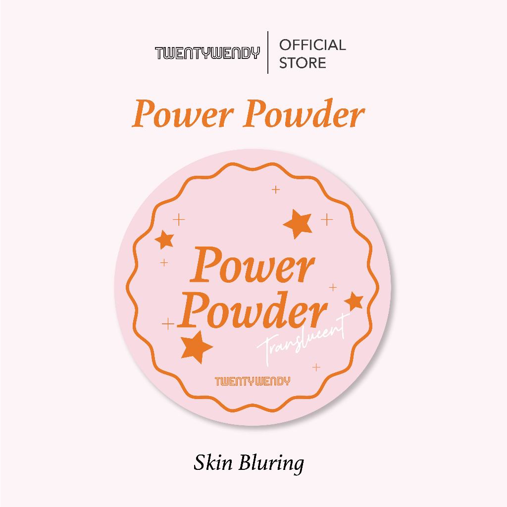 twentywendy | Power Powder Translucent แป้งโปร่งเเสง คุมมันเบลอผิว ไม่เป็นคราบ เหมาะกับผิวคนไทย
